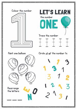 Numbers Activity Book