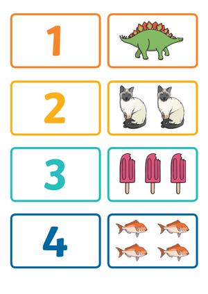1-20数字闪卡